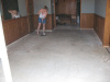 Hardwood floor installation before